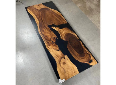 Conferentietafel Eettafel Rivier Rivier Massief 262x101 Epoxyhars Tafels