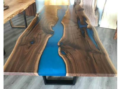 Rivier Tafels Eettafel Ontwerp Tafel Moderne Zee Meubels 220x90 Epoxy Hars Oceaan