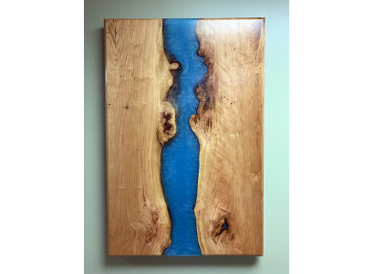 Epoxihars eettafel echt massief houten meubels waterval epoxytafel Nieuw 200x90
