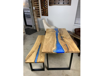 Ontwerp Tafel Bank Eettafel Keukentafel Woonkamertafels Banken Massief epoxy nieuw