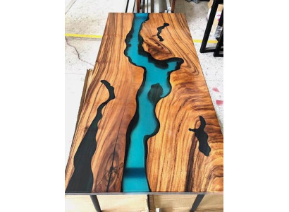 Moderne tafels Eettafel Ontwerp Tafel Hars Zee Rivier Meubels 220x90 Epoxy Oceaan