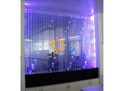 Moderne scheidingswand water Decoratieve wanden LED watermuur Verlichte muur