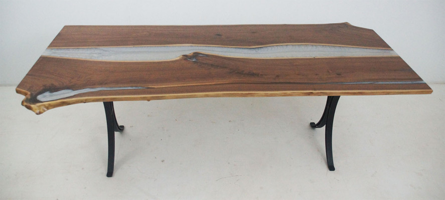Eettafel Rivierwater Echt hout Riviertafel 220x110 Tafels