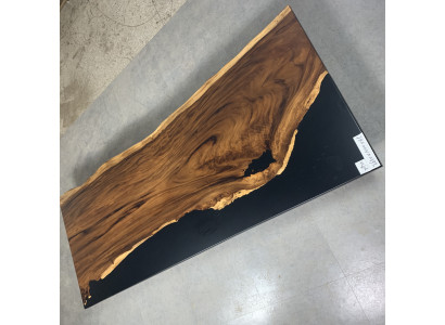 Epoxihars Eettafel Echt massief houten meubels Waterval Epoxytafel