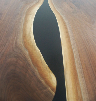 Epoxihars Eettafel River Table Echt hout Massieve tafels 240x100 Riviertafel Nieuw