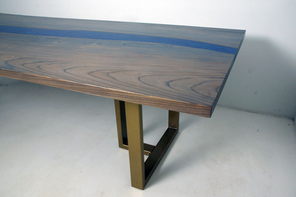 Epoxiehars Eettafel River Table Echt hout Massief Decoratie Tafels 220x100