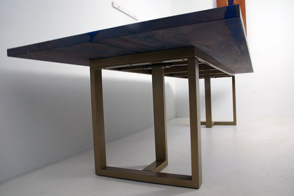 Epoxiehars Eettafel River Table Echt hout Massief Decoratie Tafels 220x100