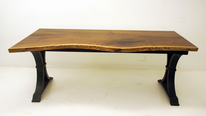 Eettafel epoxyhars echt massief hout meubels waterval epoxy tafel 200x90 Nieuw.