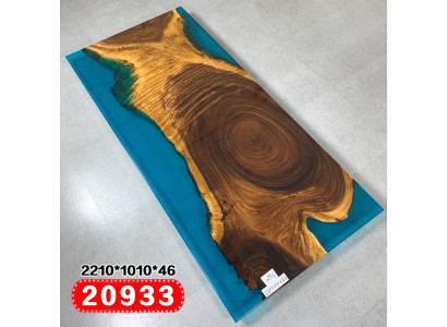 Eettafel River Table Massief Tafels 221x101 Riviertafel Epoxyhars Zee