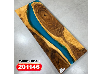 Echt hout Waterval Tafel Epoxy Hars Eettafels Epoxy Massief