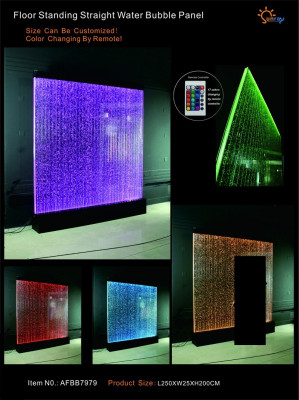 Wandpaneel Scheidingswand Water Wand LED watermuur Deco Design Verlicht