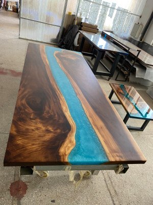 Moderne tafels Eettafel Design Tafel Hars Zee Rivier Meubels 220x90