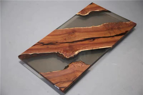 Eettafel River Table Echt Hout Riviertafel Massief Decoratie Epoxyhars Tafels