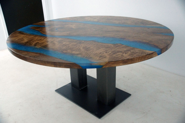 Massieve eettafel Ronde tafel Epoxy hars meubelen Waterval riviertafels Meubels