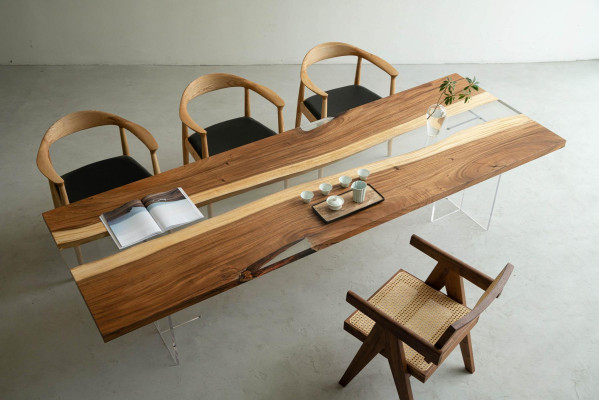 Esstisch River Table Massiv Tische 220x80 Flusstisch Meer Waterfall Eettafel River Table Massieve Tafels 220x80 Riviertafel Zee Waterval