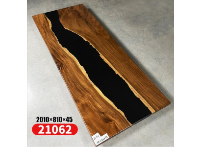 Eettafel River Table Massief Tafels 201*81 Riviertafel Echt Hout Epoxyhars