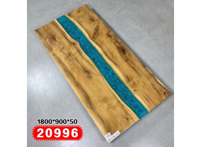 Echt hout waterval tafel epoxyhars tafels eettafel epoxy massief.