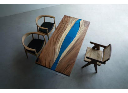 Eettafel River Table Massief Tafels 185x85cm Riviertafel Epoxyhars Zee