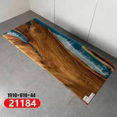 Eettafel River Table echt hout riviertafel massief epoxyhars decoratietafels