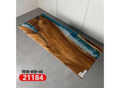 Eettafel River Table echt hout riviertafel massief epoxyhars decoratietafels