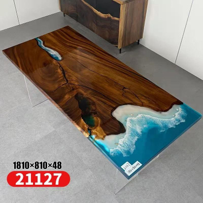 Eettafel River Table Echt Hout Riviertafel 181x81cm Massieve Tafels