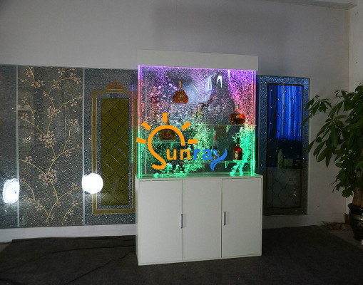 Wasser - Water Wand - Muur Wall - Muur Säule - Pilaar Unterschrank - Onderkast Trennwand - Scheidingswand Regal - Plank Vitrine - Vitrine