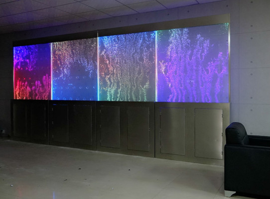 Moderne scheidingswand waterwanden LED-watermuur Verlichte muur