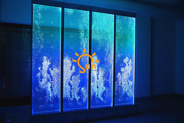 Wandpaneel met waterbellen LED-watermuur Decoratieve designer watermuur