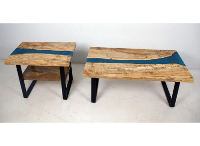 Op maat gemaakt tafel epoxyhars Epoxyhars Rivier Echt hout Prijs per vierkante meter Tafels