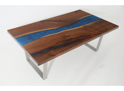 Epoxy Maatwerk Tafel Epoxyhars Stroom Echt Hout Prijs 1m² Tafels Hars