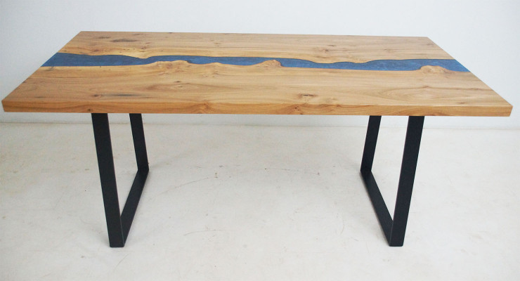 Maatwerk Echte houten Epoxyhars Tafel Epoxy rivier Prijs 1m² Tafels Hars.