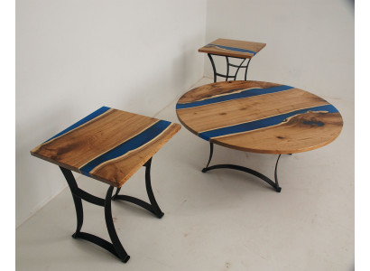 Epoxy Rivier Maatwerk Tafel Epoxyhars Echt Hout Prijs 1m² Tafels Resin