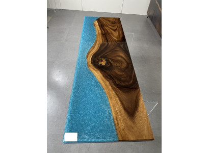 Epoxihars eettafel echt decoratief hout massieve meubels waterval epoxytafel