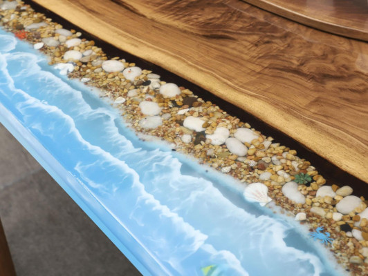 Ontwerp Tafel Moderne Zee Rivier Meubels Tafels Eettafel Tafels Epoxy