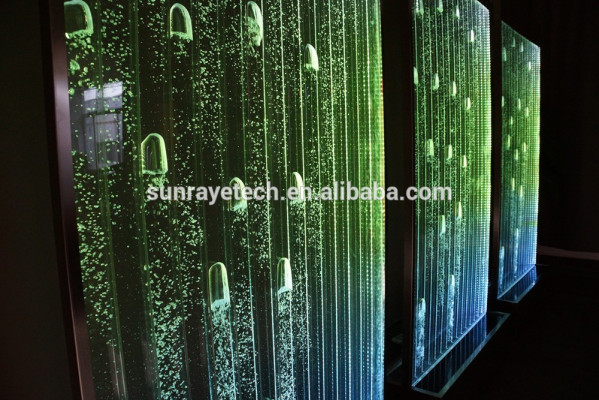 Muurpaneel met waterbellen LED Decoratieve waterwand Ontwerper waterwand