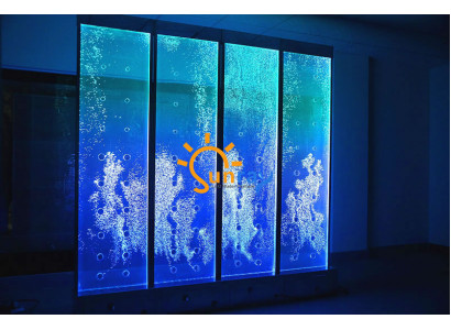 Moderne scheidingswand Water muur Decoratieve LED waterwand Verlichte muur