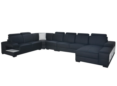 Hoekbank ontwerp hoekbank hoekbank bank bank bekleding woonlandschap LED USB