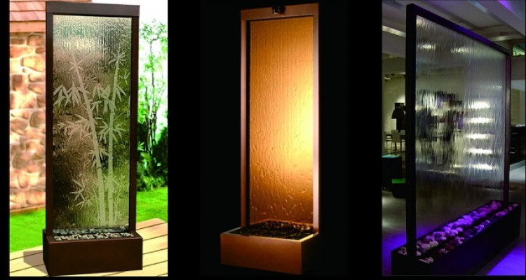 Ontwerper scheidingswand Luxe wanden Watersäulen Watermuur Scheidingswanden