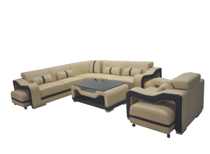 Leder bank bank bekleding hoek suite rtv tafel stoel hoek fauteuil woonlandschap