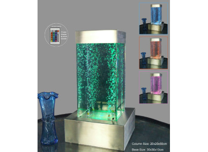 ledzuil tafel waterzuil zuilendecoratie bar winkelbalies water