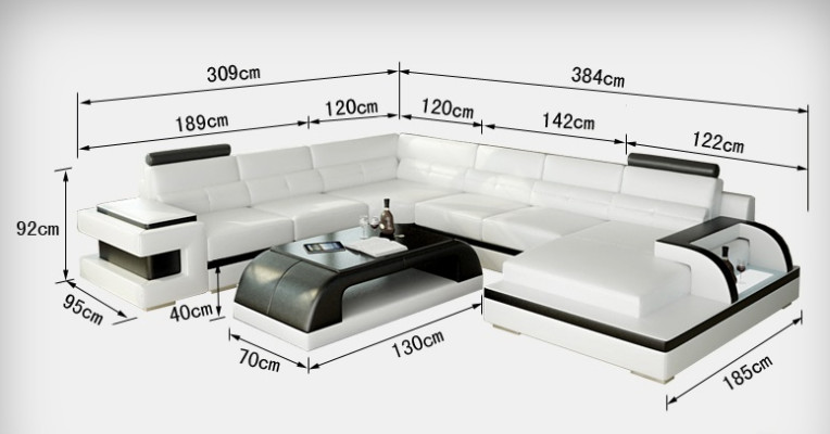 Leren bank bank woonlandschap hoekbank hoekbankstel design modern bankstel L6017