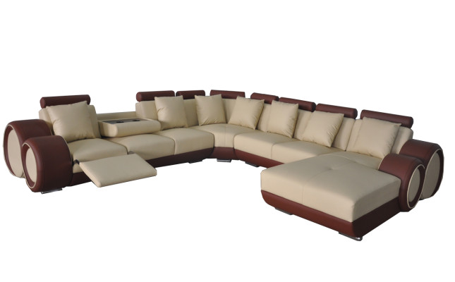 Bank Hoekbank Leren Hoekbank Set Hoek Landschap Bekleding Decoratie Design Wonen