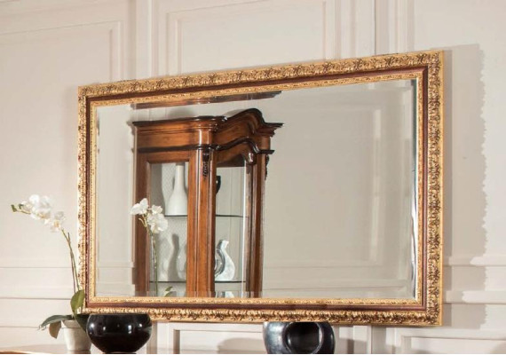 Eetkamer set vitrinekast dressoir spiegel buffet Italiaans meubilair 3-delig