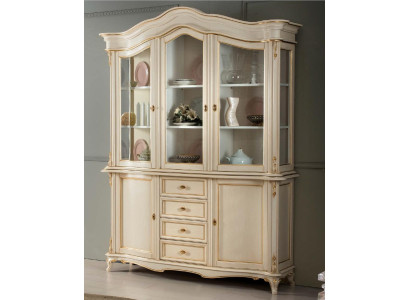 Vitrine kast van massief hout dressoir massief eetkamer meubels massief hout