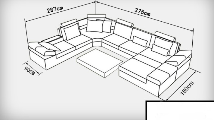 Moderne zithoek hoekbank sofa gestoffeerde bank woonlandschap leren sofa