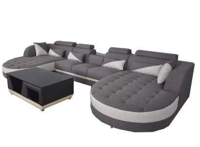 Hoekbank Hoekbank Ontwerp Beklede Hoekbank Bank Woonlandschap Bank Tafel USB
