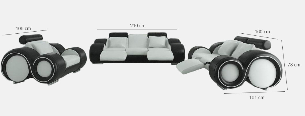 Gepatenteerd design Complete bankstel Woonkamerset Bank Bankstel Nieuw