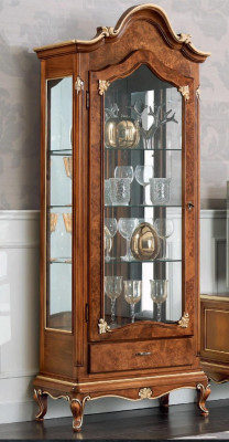 Kasten Houten Vitrines Glazen kast Massiefhouten vitrine Woonkamer Meubels Dressoir