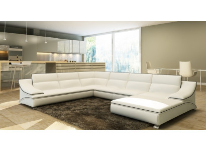 Exclusieve U-vormige leren hoekbank Luxe en elegantie voor uw huis