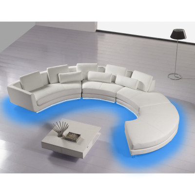 Ronde bank met USB ronde bank woonlandschap hoekbank bank hoek bekleding set